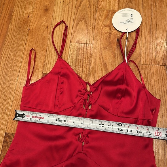 Runway  Maxi Dress Red Fire.  NWT. size L.  New Year, Cocktail, Wedding, Prom - Picture 11 of 15